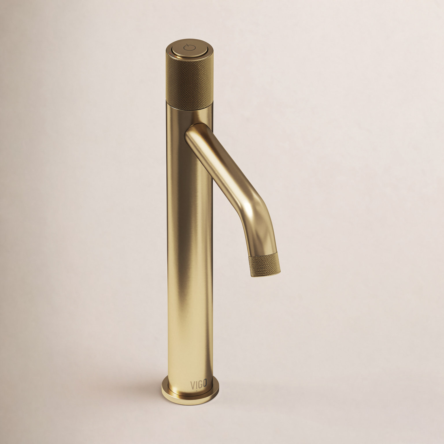 Apollo 12 H Single Handle Vessel Sink Bathroom Faucet, Matte Brushed Gold