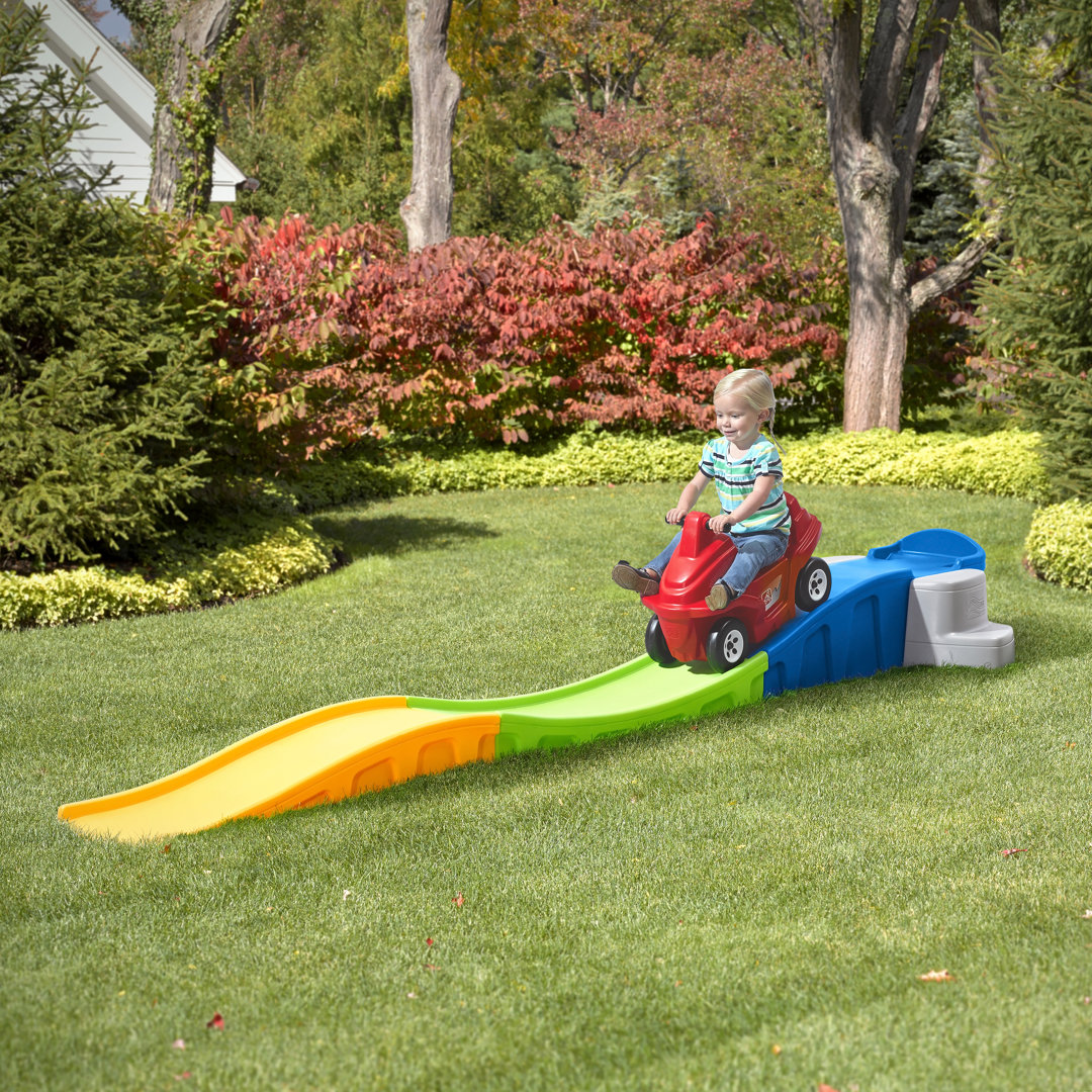 Step2 Anniversary Edition Up and Down Outdoor Kids Roller Coaster Step2