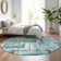 Premium Machine Washable Cerrito Teal Rug