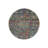 Multicolored Traditional Motif Patterned Round Woven Base Vintage Decorative Carpet-1338631565