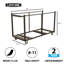 Chariot de table Lifetime 80193 avec acier robuste, finition sable noir