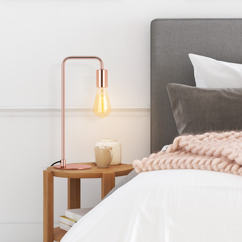 Lampe arquée 15,9 po or, Or rose
