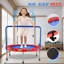 Mini trampoline rond 36 pouces pour enfants - Tapis de jeu intérieur avec poignée en forme de N