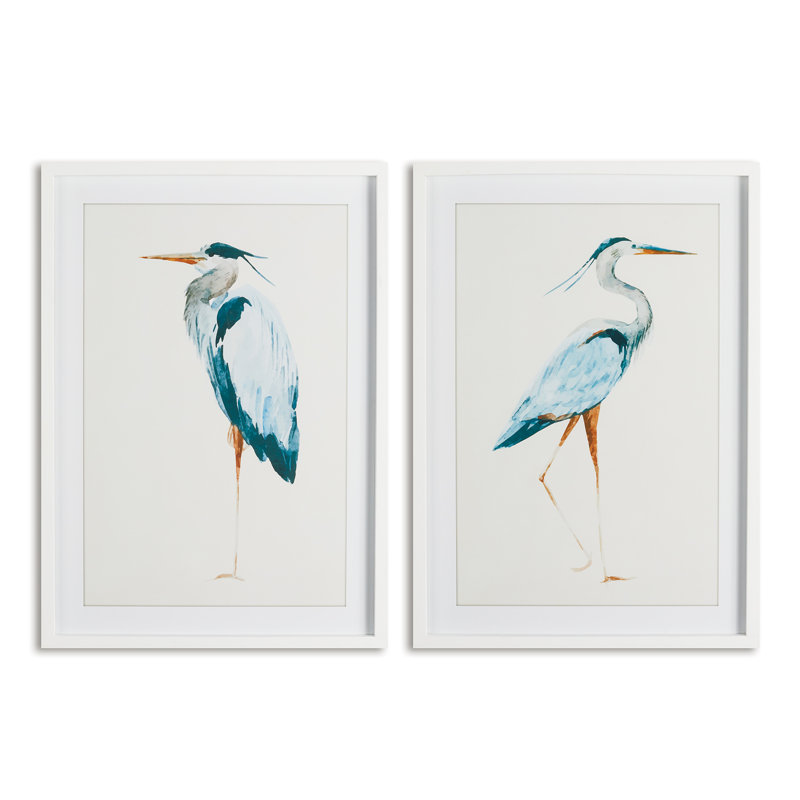 Blue Heron Prints Set