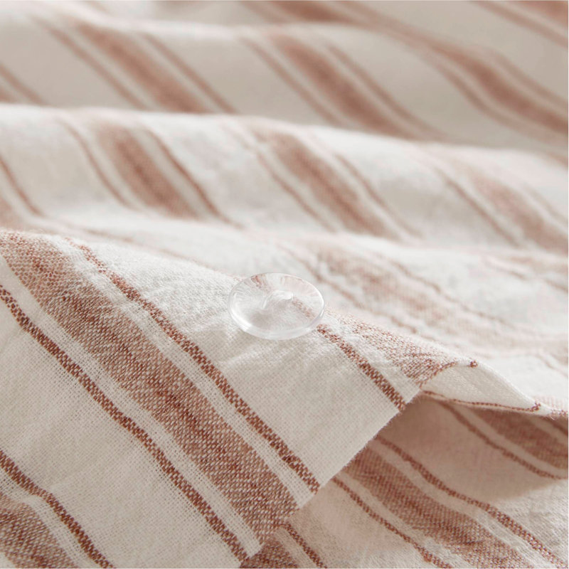 Ensemble de couette pour lit très grand 3 pièces terre cuite