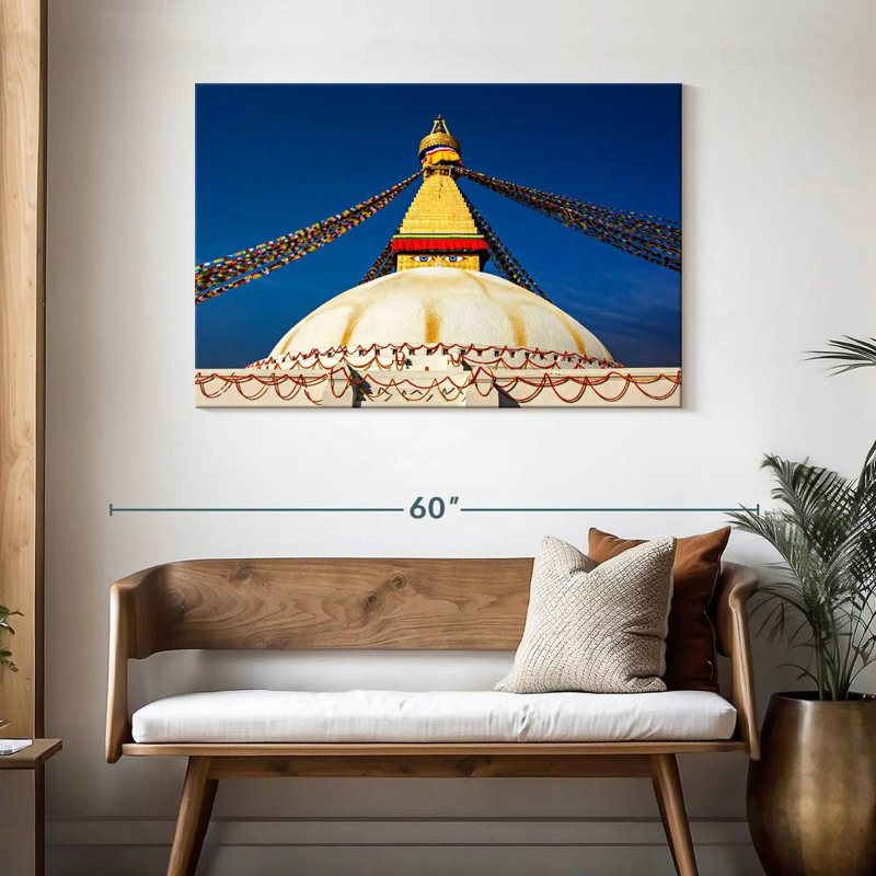 Adella Boudhanath Stupa, 30" H x 45" W