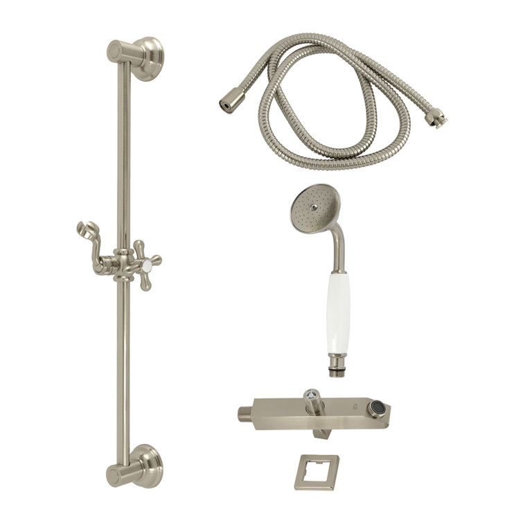 Kingston Brass Made To Match Shower System With Slide/Grab Bar And Hand Shower