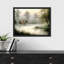 «Misty Foggy Forest Autumn Pond», impression d'art mural paysage naturel pour chambre à coucher, impression sur papier-93488078-93488080