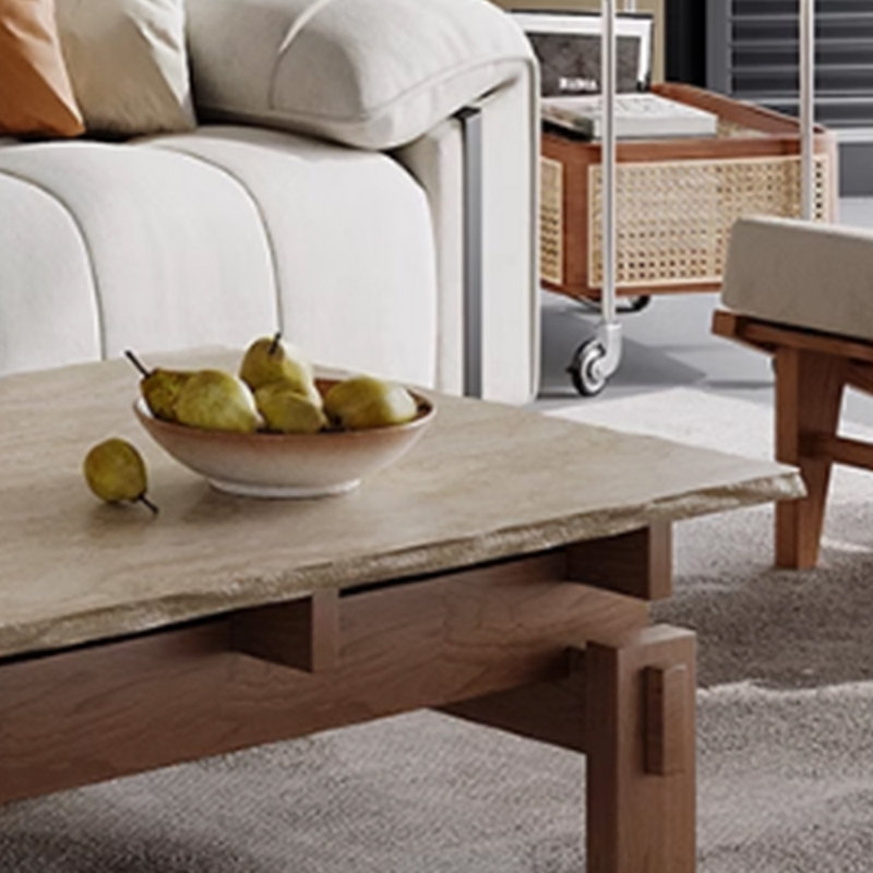 Table basse Wabi-sabi, H 17,71 po x L 39,37 po x l 23,62 po