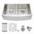 Double Bowl Farmhouse Apron Front Kitchen Sink