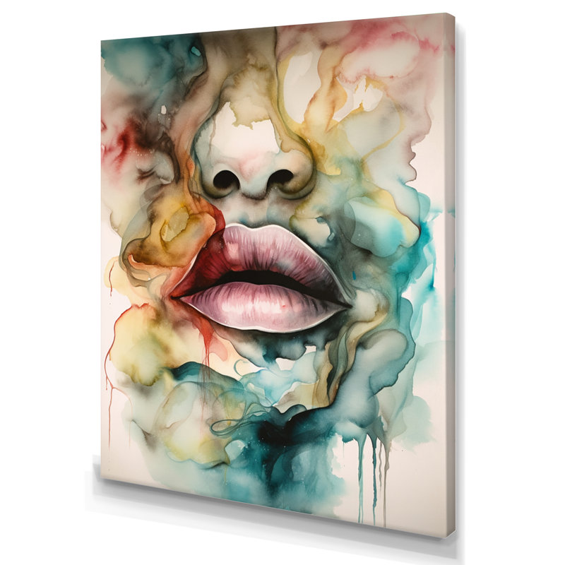 " Colourful Lips ", 20" H x 12" W x 1" D