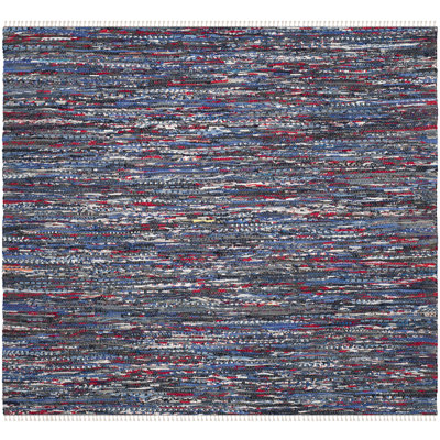 Rag Rug Hand Woven Cotton Striped Rug