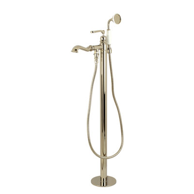 Kingston Brass Royale Single-Handle 1-Hole Freestanding Tub Faucet with Hand Shower
