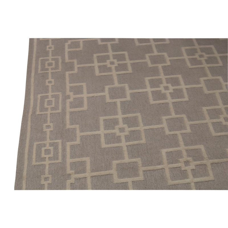 Tapis brun clair de haute qualité noué à la main