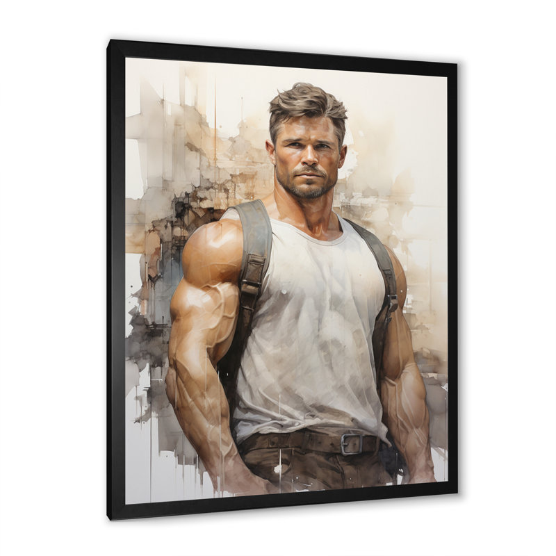 Ilynn - Musculation devant - pose relaxante II, Cadre photo noir, H 20 po x l 12 po x P 1 po