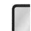 Miroir de plancher Kindlow avec cadre en bois stratifié et coins arrondis - moderne