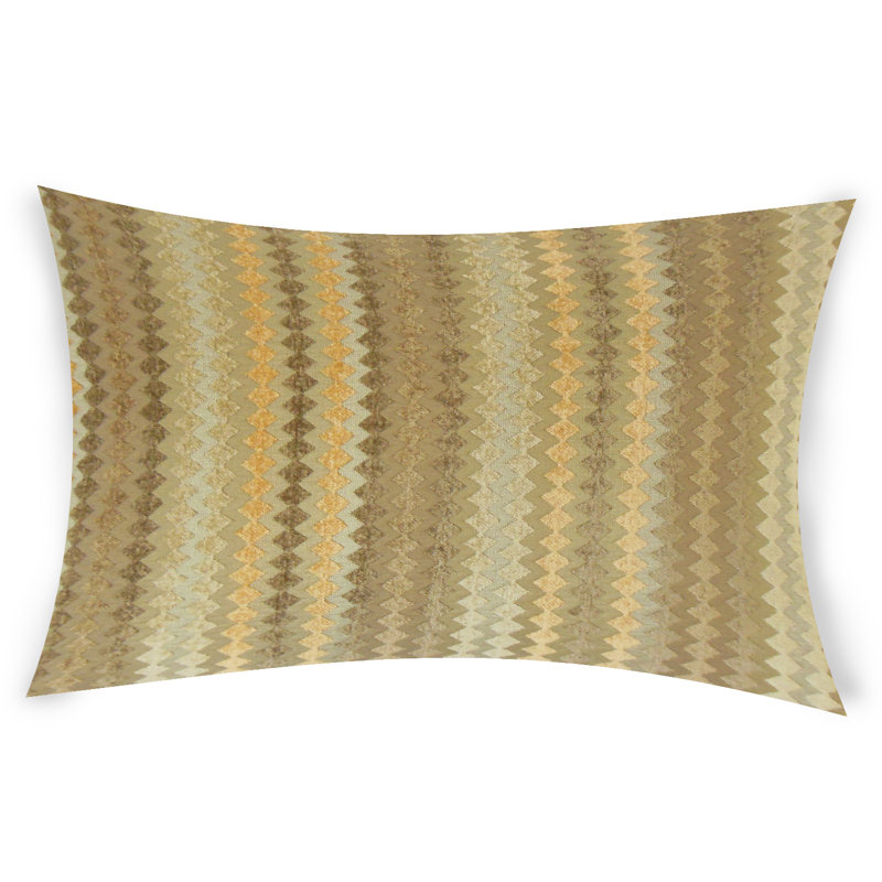  Housse de coussin rectangulaire et insert, Brun, 12 po x 18 po