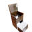 3 In 1 Walnut Vanity With Mirror And Efficient Storage System Desk Flip Top Organized Drawer