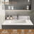 31 Inch Marble Vanity Top with Rectangular Sink & Backsplash