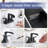 Durable Brass Bathroom Sink Faucets, Matte Black Waterfall Design, Modern Style