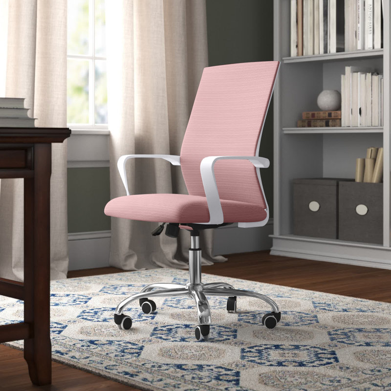 Wade Logan® Fordham Mesh Conference Chair, Pink