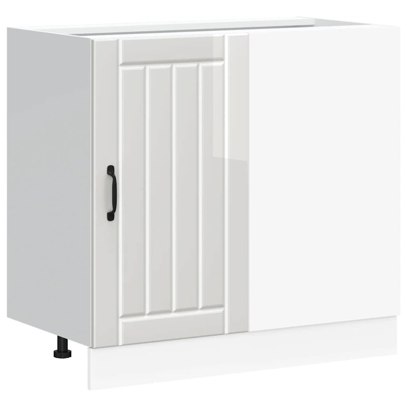 Takai Kitchen Base Cabinet "Lucca" Engineered Wood, high gloss white