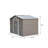 Outsunny 9' x 6' Outdoor Storage Shed, Garden Tool Metal Shed with Foundation Kit, Double Lockable Door, Air Vents and Sloping Roof, for Backyard, Patio, Lawn, Gray-98192077-98192075