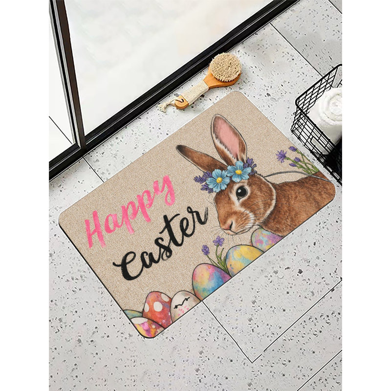 Tapis de bain Floral Crown Bunny, 36 x 24 po