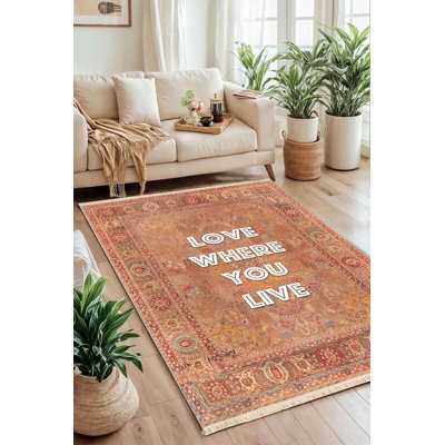 Tapis traditionnel en terre cuite