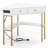 Triangle Corner Desk With Charging Station With 2 Drawers And Storage Shelf