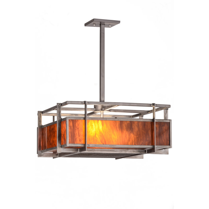 Luminaire suspendu carré 20 po Boulder Creek