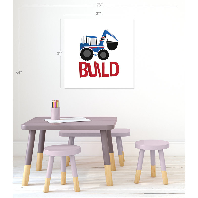 Impression sur papier Blu Build, H 31 po x l 31 po x P 1 po