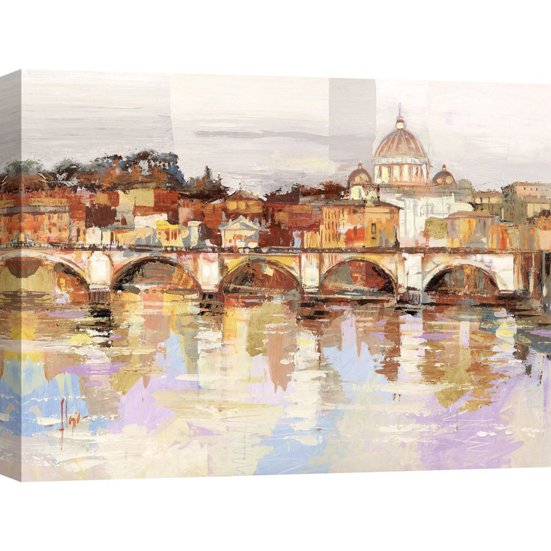Sweet Rome by Luigi Florio - Wrapped Canvas Painting, 70cm H x 100cm W x 4cm D