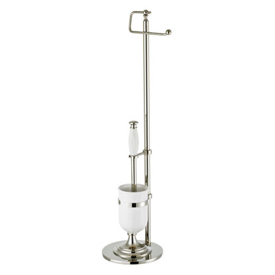 30.4" H Free Standing Toilet Brush Set