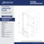 Porte de douche sans cadre avec technologie ClearMax ™ Unidoor Plus l 57 po x H 72 po-17781276-121350210