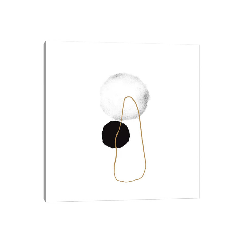 Abstract No 4 Rectangle by Blek Prints - Wrapped Canvas Print, 30.48 cm H x 30.48 cm W