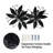 15" 3D Multi-layer Metal Flowers Wall Decor