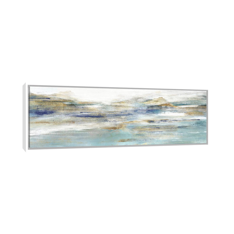 «Once a Clear III» par Isabelle Z - impression d'art graphique panoramique, Toile blanche encadrée