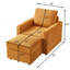 Comfy Corduroy Accent Chair with Ottoman for Relaxation and Daily Use-133994849