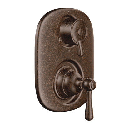 Garniture de robinet thermostatique avec poignée bouton à pression de métal Moentrol Kingsley