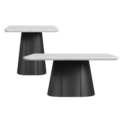 Ensemble de tables d'appoint 2 pièces Crofton