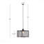 Luminaire suspendu en métal et en maille