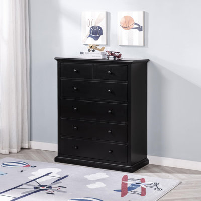Sumerlin 6-drawer Bedroom Chest of Drawers Black