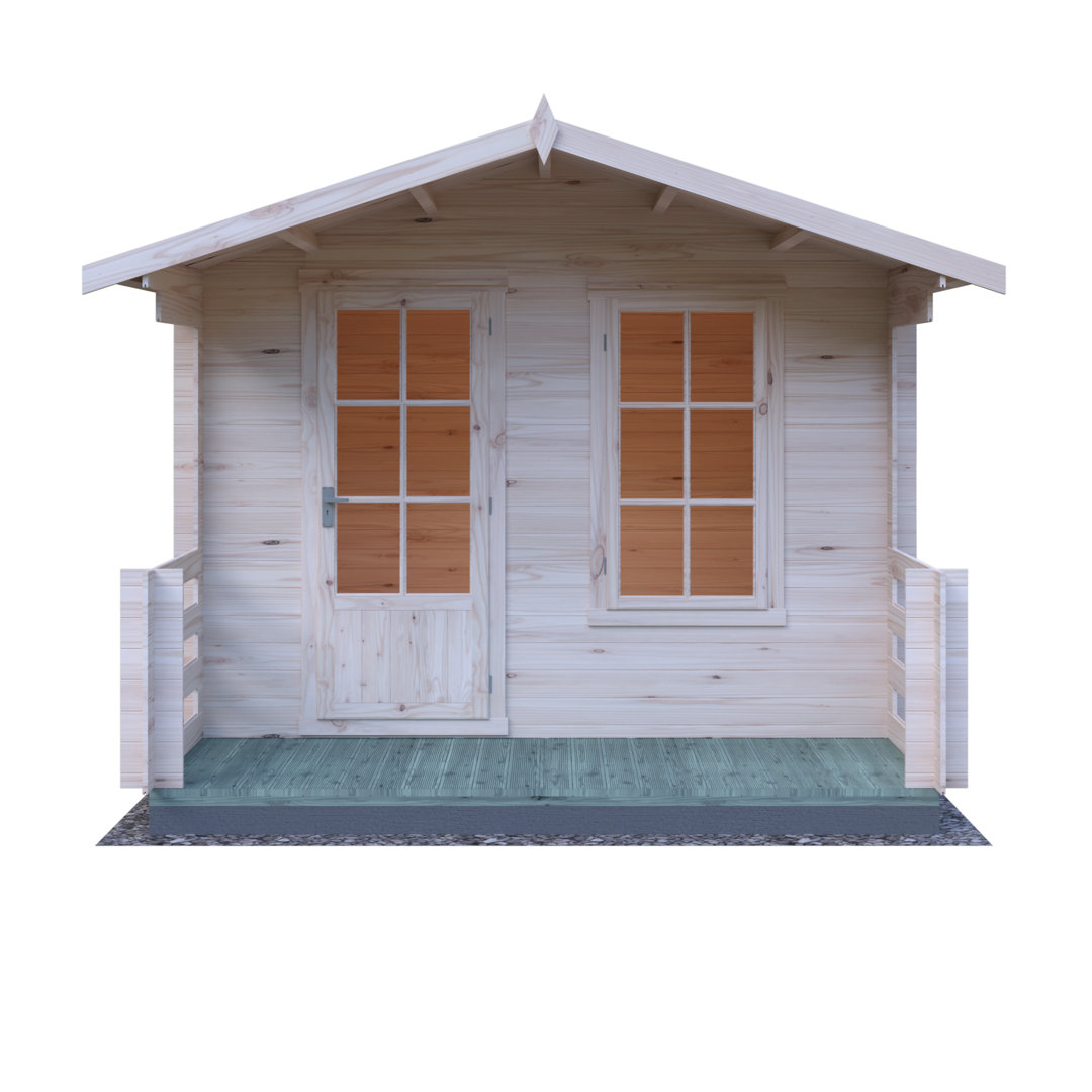 Maulden 10 ft x 10 ft 19 mm Log Cabin