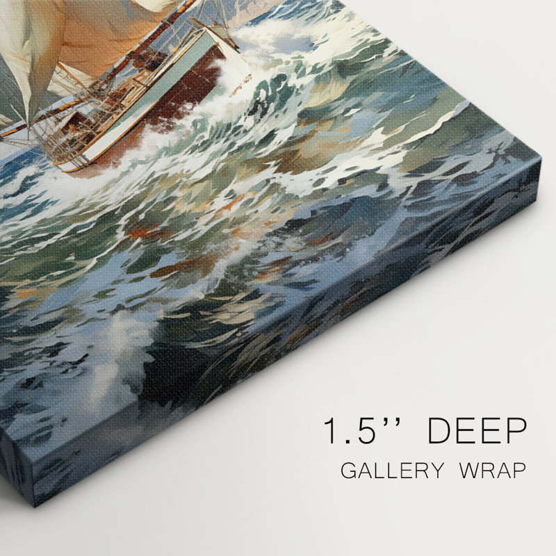 NAUTICAL Series CECXLVII - Toile tendue avec châssis de qualité supérieure - Prêt à être accroché, H 27 po x l 18 po