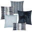 Indigo-Dew Coordinated Set of 2 Indoor & Outdoor Throw Pillows-40769305