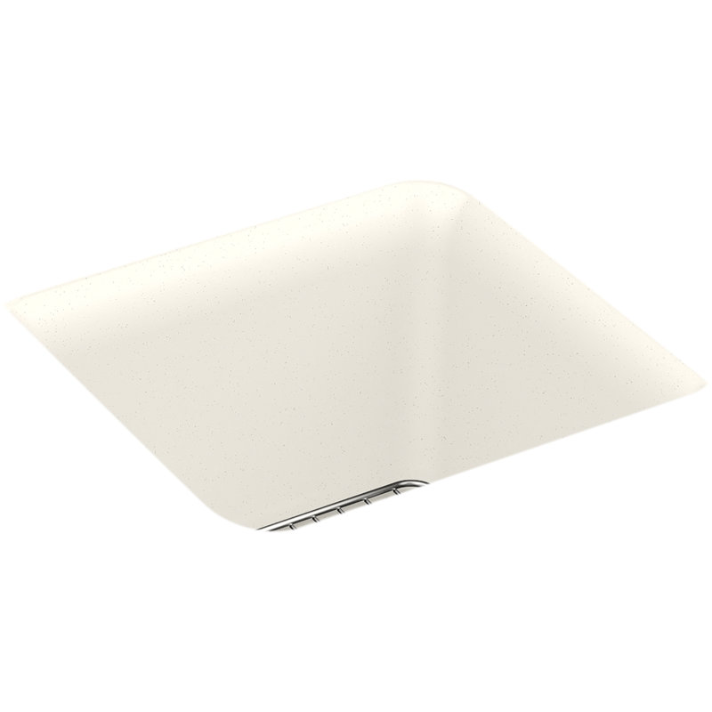 Cairn 15 L x 15 W Neoroc Undermount Bar Sink, Matte Beige