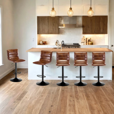 Kastoori Adjustable Height Swivel Bar Stool
