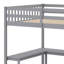Lit mezzanine avec bureau en L, tablettes de rangement et escalier de rangement attaché-1558352728