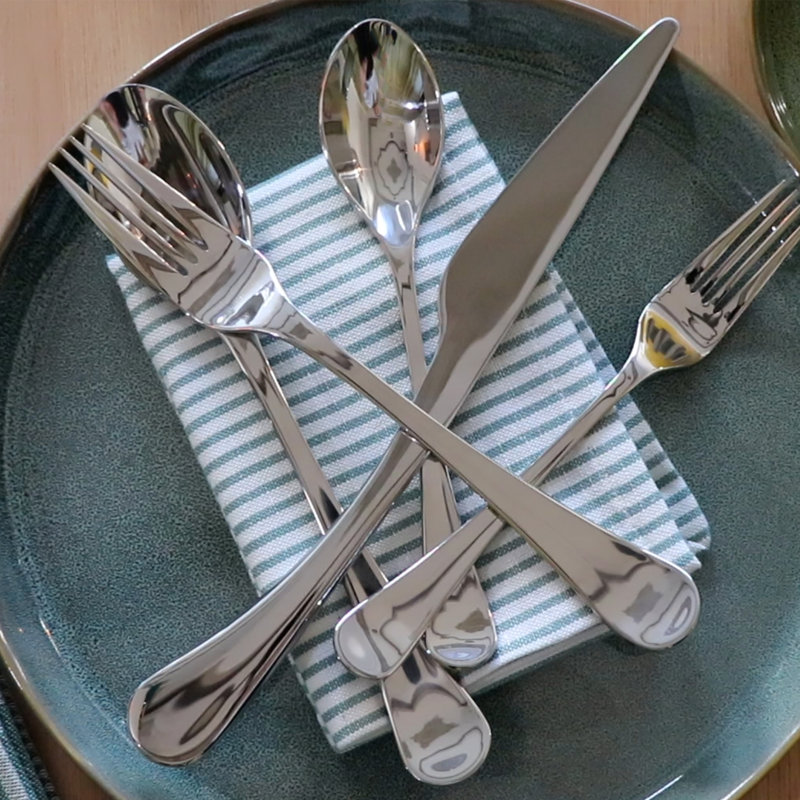 Lyric 42 Piece Flatware Set, Service for 8